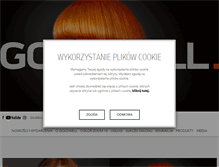 Tablet Screenshot of goldwell.pl