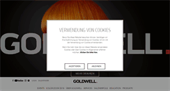 Desktop Screenshot of goldwell.de